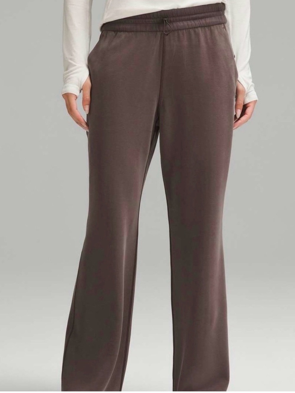 lululemon athletica Straight-Leg Pull-On Pants in Deep Taupe